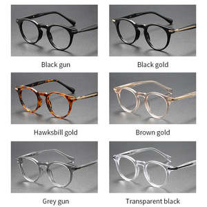 Gafas Ópticas de Metal Retro Cuadradas al por Mayor, Gafas de Titanio Transparentes de Moda para Hombre y Mujer, Lentes de Acetato de Estilo Retro - Product Image 6