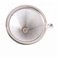 Filtre à café personnalisé en acier inoxydable 304, filtre conique réutilisable, filtre à café goutte à goutte de qualité alimentaire