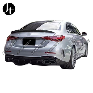 Diffuseur arrière pour <span class=keywords><strong>Mercedes</strong></span> Benz W206 classe C C200L C240 <span class=keywords><strong>C250</strong></span> c280 changement C63 AMG lèvre arrière tuyau d'échappement <span class=keywords><strong>2022</strong></span> + - Product Image 2