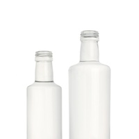 Bouteille en Verre d'Huile d'Olive Marasca Dorica Carrée Ronde Transparente Naturelle 250ml 500ml 750ml