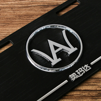 Emblèmes de voiture rectangulaires personnalisés, plaque nominative de haute qualité, autocollant adhésif, logo pour porte de voiture