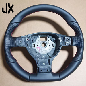 Volante Sportivo di Alta Qualità in Pelle Nera Traforata e Fibra di Carbonio per Volkswagen VW <span class=keywords><strong>Golf</strong></span> <span class=keywords><strong>5</strong></span> MK5 GTI <span class=keywords><strong>Accessori</strong></span> Auto - Product Image 1