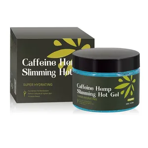 Private label OEM Body shaping hot gel Weight Loss belly arm fat burn organic lotion ginger caffeine slimming cream