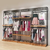 Magasin de vêtements pour enfants, étagères de boutique, 1 pièce, vitrine, design de magasin