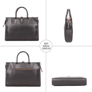 Wholesale <b>Men</b> Business Briefcase Leather Handbag <b>Messenger</b> <b>Bag</b> Leather 15 Inch Laptop <b>Bag</b> Briefcase Genuine Leather Briefcase - Product Image 4