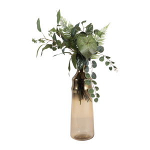 Vaso moderno in vetro smerigliato, alto, per decorare soggiorno, camera da letto e ufficio - Product Image 2