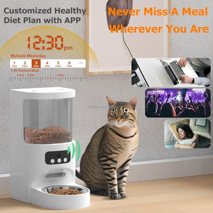 Distributeur automatique de nourriture sèche pour animaux de compagnie 5L avec contrôle intelligent par application WiFi, bol en acier inoxydable pour chien, distributeur automatique de nourriture pour chat avec caméra de vision nocturne HD - Product Image 5
