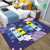 Tapis de sol antidérapant pour le salon, tapis pour enfants, impression 3D, centre d'éducation préscolaire