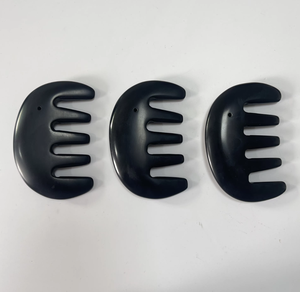 Peigne en pierre de Bian à dents larges pour le soin du cuir chevelu, Gua Sha - Product Image 3