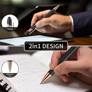 Promotional Cheap Aluminum Metal Ballpoint Stylus <b>Pen</b> Soft Rubber <b>Touch</b> <b>Screen</b> Durable Custom Logo <b>Pen</b> for Promotional Gifts - Product Image 6
