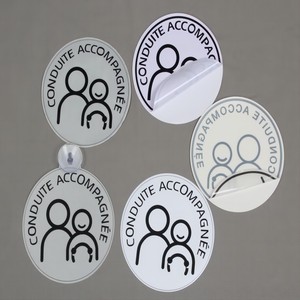 Autocollant double magnétique pour voiture <span class=keywords><strong>Stage</strong></span> réfléchissant transfrontalier et novice accompagnant la conduite Autocollant ventouse - Product Image 1
