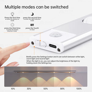 Schrankbeleuchtung mit Bewegungsmelder, USB-Wiederaufladbare Leuchte für Speisekammer und Kleiderschrank - Product Image 3