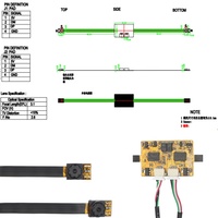 OEM OV6211 B & W 850 Ir LED Module de caméra à double objectif Mini UVC USB VR Eye Tracking CMOS 0.3Mp Monochrome Modules de caméra binoculaire