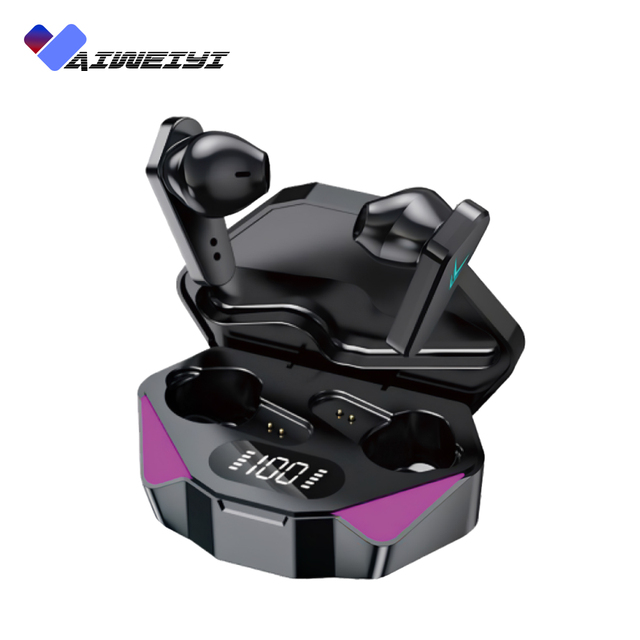 X15 In-Ear Gaming Headphones Wireless  Earbuds with Low Latency LED Display for Gamers Audiofonos