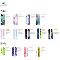Snowboard tout-terrain pour enfants 2026 avec noyau en bois de peuplier, flexibilité souple, pliable, léger, kit complet pour un apprentissage facile