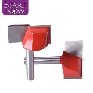 Startעכשיו מחורצים שטוחים ראש ניקוי הנתב התחתון הנתב חתיכות עץ pvc cnc חריטה חלקי קצה כרסום חותכי כרזים - Product Image 4