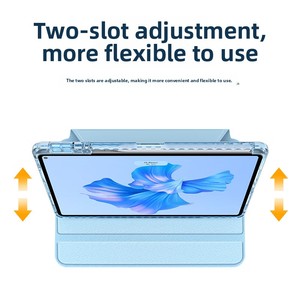 Funda protectora giratoria transparente 2022 para tableta <span class=keywords><strong>Huawei</strong></span> <span class=keywords><strong>Matepad</strong></span> Pro11 hecha de cuero PU y vidrio con ranura para bolígrafo - Product Image 5