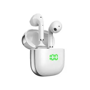 Tws Earphone Bluetooth 5.1 olahraga, earbud tahan air Stereo sejati di telinga