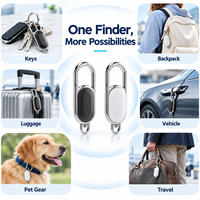 YK-F15 Smart Finder Tag Berfungsi dengan Apple Find My Global, Pelacak Kunci, Tas, dan Barang Bawaan, Penyimpanan Cloud WiFi, Baterai 12 Bulan, Peringatan Suara