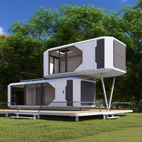 Maison préfabriquée mobile miniature de luxe de taille personnalisée avec un design d'espace personnalisable