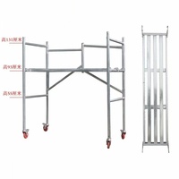 Échafaudage professionnel pliable EN 74 12m en H, léger, galvanisé à chaud, en métal, pour escalier et entrepôt, en promotion