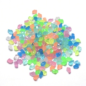 Notte bagliore pietre acriliche-commercio all'ingrosso 6*8MM di plastica acrilica di cristallo luminoso per la fata giardino Stress palla da te otturazioni - Product Image 3