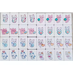 16x24x12mm Autocollant Personnalisé Jeux de Table 49 Bloc Bord de Mer Évasion Mahjong Jeu de Tuiles 49 Blocs - Product Image 4