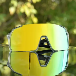 빈티지 사용자 정의 로고 uv400 선글라스 핑크 렌즈 대형 특대 렌즈 스포츠 선글라스 사이클링 태양 안경