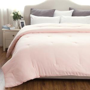 Costura Rosa cálido poliéster hotel acolchado suave edredón - Product Image 3