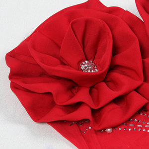 ชุดเดรสผู้หญิงแฟชั่นทรงเข้ารูป ยืดหยุ่นได้ แต่งดอกไม้ คอลึก ประดับมุก สไตล์เซ็กซี่ - Product Image 6