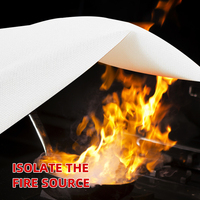100% couverture anti-feu d'urgence en fibre de verre pour la maison cuisine isolation ignifuge et Protection de survie sécurité anti-incendie