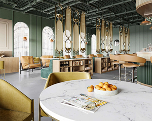 Muebles de Asientos para Restaurante Personalizados, Banqueta Tapizada de Lujo para Proyectos de Restaurantes de Alta Gama y Hoteles Comerciales - Product Image 6