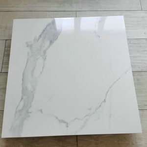 Carreaux de céramique en grès blanc Carrara 8 mm 60x60 cm Design moderne Surface émaillée Carreaux de sol de haute qualité Supermarché - Product Image 3