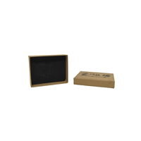 Boîte à chaussures à bijoux en carton kraft brun recyclé de luxe personnalisé avec revêtement UV gaufrage par stratification mate pour affichage haut de gamme