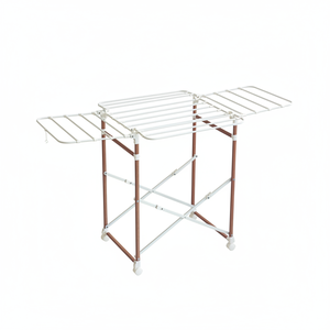 [HOME FRIEND] Wood Mini Square Drying <b>Rack</b> Multi purpose Square Drying <b>Rack</b> with wide drying bars for everyday home laundry - Product Image 2