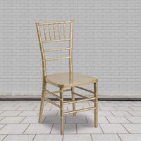 Chaise d'appoint commerciale robuste, siège d'événement blanc style bambou pour banquets d'hôtel et fêtes de jardin