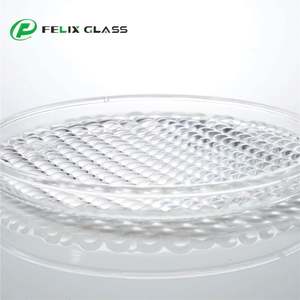 กระจกไฟสนามบินลายโปร่งใสทนอุณหภูมิสูงรูปทรงต่างๆเป็นมิตรกับสิ่งแวดล้อมทันสมัยกำหนดเองได้ตามต้องการ - Product Image 1