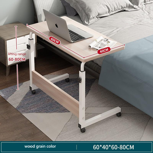Mesa plegable ajustable para ordenador, mesita de noche de elevación móvil pintada Simple, escritorio de libros móvil para dormitorio o uso en el hogar y la Oficina - Product Image 4