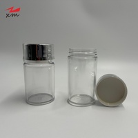Bouteilles en plastique PET blanches 80CC pour emballage de liquides pharmaceutiques, comprimés, capsules, vitamines, couleur personnalisée, bouteille OEM/ODM