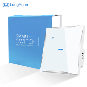 Interrupteur intelligent WiFi LangYeao 1/2/3/4 voies compatible HomeKit, en verre trempé, fonctionne avec <span class=keywords><strong>Apple</strong></span> <span class=keywords><strong>Siri</strong></span>, Alexa, Google <span class=keywords><strong>Home</strong></span> - Product Image 1