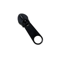 Tirettes de fermeture éclair métalliques non verrouillables n° 3, 5, 8, 10, curseur long pour bagages, sacs d'école, housses de couette ; Couleurs argent et noir