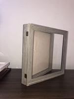 Porte avec serrure ou aimant, encadrement en bois noir et en bois massif de 8x10, 11x14, 12x12 pouces, affichage 3D, vente en gros