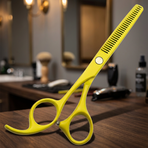 Tijeras Profesionales de Peluquería para Adelgazar el Cabello, Punta Afilada, Hojas de Acero Inoxidable, Mango Mediano, para Diestros, 30 Dientes, para Salón de Belleza - Product Image 3