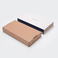 Boîte en Carton blanc ondulé pour vêtements, Logo personnalisé pour la livraison de luxe, 50 pièces