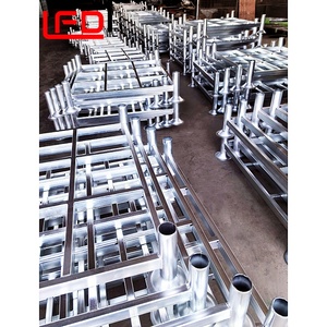 Sistema de Estanterías Apilables de Acero Plegable para Almacenamiento Pesado, Poste de Acero Galvanizado, Plataforma de Almacenamiento - Product Image 6