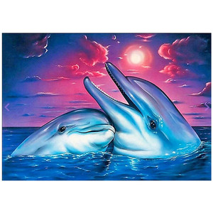 Kit Pittura Diamante 5D <span class=keywords><strong>Mondo</strong></span> Sottomarino con Delfini, Decorazione per la Casa, Vendita all'Ingrosso - Product Image 6