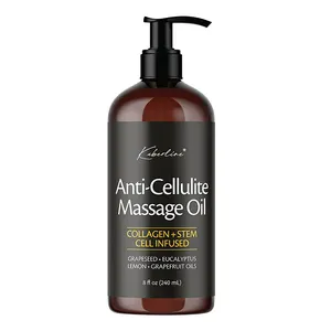 Huile de Massage à base d'extrait de plante, vente en gros, brûle les graisses du ventre, perte de poids, peau ferme, Anti-cellulite, amincissante, pour le corps