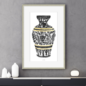 Cuadro de porcelana pintada a mano de estilo tradicional chino, cuadro de lona azul y <span class=keywords><strong>blanca</strong></span>, pintura para decoración de pared interior del hogar - Product Image 4