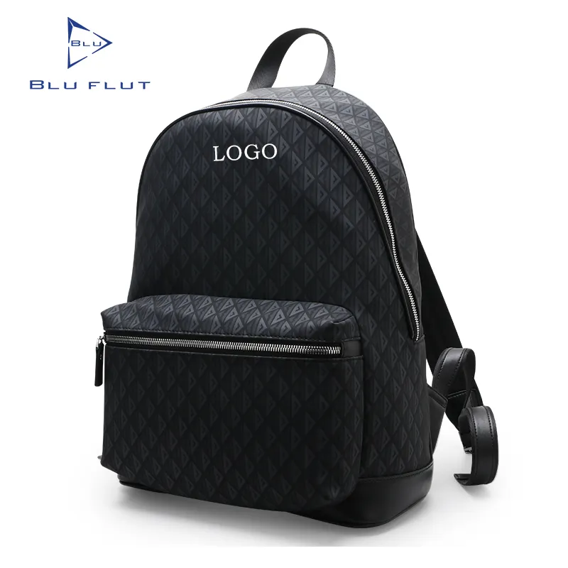 Luxury Custom Design Microfiber Leather Teen School Bag Oem Custom Mens Leather Travel Backpack