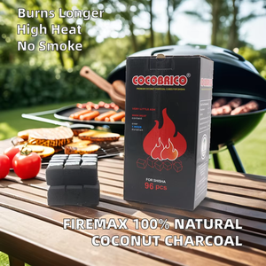 Bán Buôn Bán 100% Tinh Khiết Tự Nhiên 22Mm Coco Shisha Than Bánh Vỏ Dừa Than Lục Giác Than Bánh Cho Hookah Giá - Product Image 3